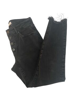 LOFT BLACK SKINNY JEANS SIZE 8